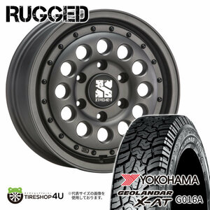 4本セット XTREME-J RUGGED 16x6.5J 6/139.7 +38 GBK YOKOHAMA GEOLANDAR X-AT G016A 215/65R16 ホワイトレター ハイエース 200系