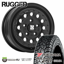 4本セット XTREME-J RUGGED 16x6.5J 5/114.3 +32 SBK YOKOHAMA GEOLANDAR X-AT G016A 215/65R16 ホワイトレター カローラクロス_画像1