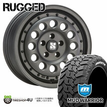 4本セット XTREME-J RUGGED 16x6.5J 5/114.3 +32 GBK MONSTA MUD WARRIOR M/T 235/70R16 ホワイトレター デリカD5_画像1