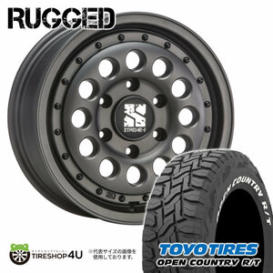 4本セット XTREME-J RUGGED 16x6.5J 6/139.7 +38 GBK TOYO OPEN COUNTRY R/T 215/65R16 ホワイトレター ハイエース 200系