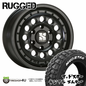 4本セット XTREME-J RUGGED 16x6.5J 6/139.7 +38 SBK MUDSTAR RADIAL M/T 215/70R16 ホワイトレター ハイエース 200系