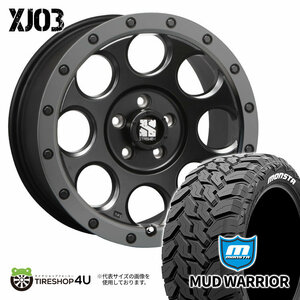 4本セット XTREME-J XJ03 16x7.0J 5/114.3 +35 MONSTA MUD WARRIOR M/T MT 215/70R16 ホワイトレター フォレスター アルファード