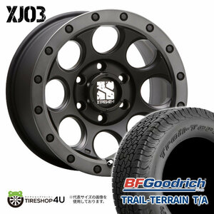 4本セット XTREME-J XJ03 18x8.0J 6/139.7 +20 FBK BFGoodrich TRAIL-TERRAIN T/A 285/60R18 ブラックレター プラド FJクルーザー