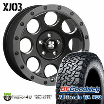 4本セット XTREME-J XJ03 16x7.0J 5/114.3 +35 FBK BFGoodrich All-Terrain T/A KO2 215/70R16 ホワイトレター デリカD5 フォレスター_画像1