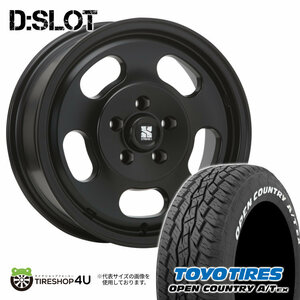 4本セット XTREME-J D:SLOT DSLOT 16x6.5J 5/114.3 +30 SBK TOYO OPEN COUNTRY A/T EX 205/65R16 ホワイトレター ヤリスクロスカスタム車