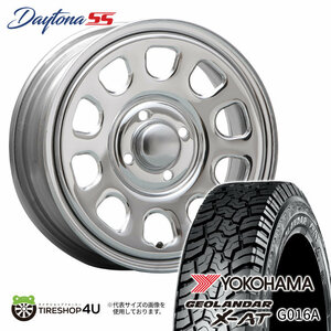 4本セット DAYTONA SS デイトナSS 14x5.0J 4/100 +42 CR ジオランダー X-AT G016A 145R14C BL 軽トラ 軽バン カスタム車 リフトアップ車