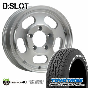 4本セット XTREME-J D:SLOT Dスロット 16x5.5J 5/139.7 +22 POL TOYO トーヨー オープンカントリー A/T EX 215/70R16 WL ジムニー JB64