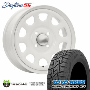 4本セット DAYTONA SS デイトナSS 14x5.0J 4/100 +42 WH TOYO トーヨー オープンカントリー R/T 155/65R14 BL 軽自動車