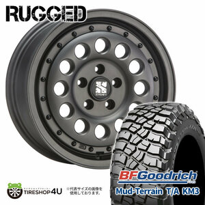 4本セット XTREME-J RUGGED 16x6.5J 5/114.3 +32 GBK BFG マッドテレーン T/A KM3 235/70R16 BL デリカD5