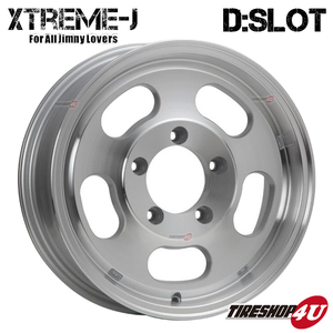 4本セット XTREME-J D:SLOT Dスロット 16x5.5J 5/139.7 +0 POL ジオランダー X-AT G016 215/70R16 BL ジムニーシエラ JB74