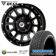 4本セット OVAL デルタフォースオーバル 16x6.0J 5/139.7 -5 BSM TOYO トーヨー オープンカントリー A/T EX 215/70R16 WL ジムニーシエラ_画像1