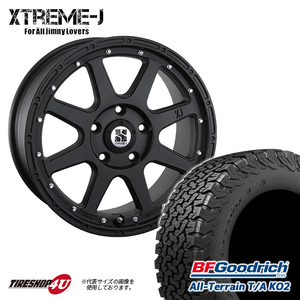 4本セット XTREME-J エクストリームJ 18x8.0J 5/114.3 +40 FBK BFグッドリッチ オールテレーン T/A KO2 265/60R18 BL エクスプローラー