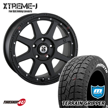 4本セット XTREME-J エクストリームJ 18x8.0J 5/114.3 +40 FBK MONSTA TERRAIN GRIPPER A/T 265/60R18 ホワイトレター エクスプローラー_画像1