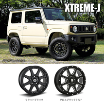 4本セット XTREME-J エクストリームJ 18x8.0J 6/139.7 +25 FBK LIONHART ライオンハート LH-TEN LH10 265/60R18 ハイラックス プラド_画像3