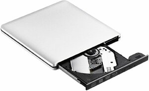 USB3.0 Ultra SLIM внешний Blu -Ray Drive BD/DVD/CD Запись/читаемый BDXL Совместимый с окнами/Mac, совместимый с серебряным алюминиевым кузовом, совместимое