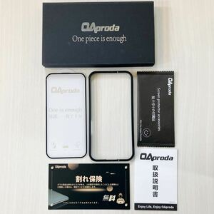 【1枚が3枚に匹敵・一体式防塵設計】OAproda ガラスフィルム iPhone 15 pro用 全面保護 硬度9H超え 強化ガラス 耐衝撃 受話口防塵 飛散防止