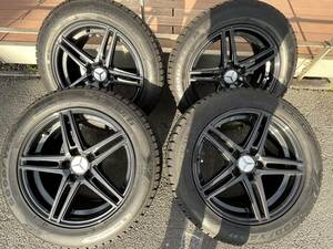 【売り切り】ベンツ　Vクラス装着　GOODYEAR　グッドイヤー　スタットレスタイヤ　225/55R17　１７インチ　４本アルミセット　バリ山　