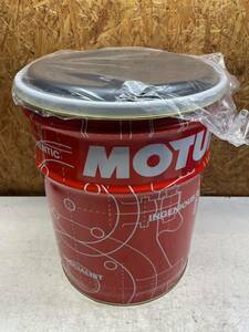 ペール缶　椅子　空ペール缶　新品クッション　モチュール　MOTUL 洗浄済　小物入れ　ガレージ　20L 黒