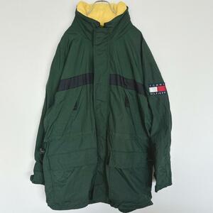 TOMMY HILFIGER ナイロンジャケット XL フラッグロゴ 2way