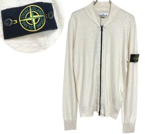 新品タグ付き　STONE ISLAND ジップアップ　ニット　S