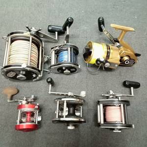 C-T191T 【1円スタート おまとめ】リール フィッシング 釣り具 ６点セット RYOBI ADVENTURE 80/110 Dynamic ST-50 RIDE SHIP200 DAIWA 