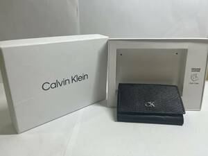 Y-40497Y 【500円スタート】 カルバンクライン Calvin Klein　コインケース　RN129919　ブラック　箱あり 