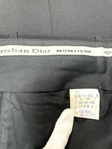 C-0016SI 【美品】 Christian Dior MONsiEUR ディオール ムッシュ スラックス メンズ ウールパンツ 94/84/165 ウール100％ ボトムス_画像9