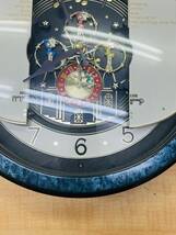Z-1304Y 【1円スタート】 RHYTHM Small World パルタージュホーム 4MH754 リズム時計工業 日本製 電池式 掛け時計 からくり時計 不動品_画像5