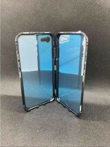 iPhoneケース 両面ガラスケース iPhone8Plus iPhone7Plus クリアガラス クリアケース 磁石で両面を装着 両面ガラスカバー スマホケース_画像5