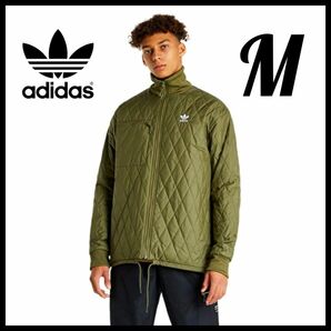 【ユニセックス】adidas★キルティングジャケット★中綿ジャケット★パファージャケット★M★春秋冬★匿名送料無料