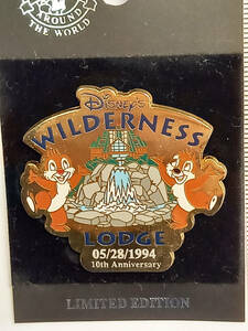 ● 海外レアピン　Disney pin ピントレーディング　アラウンド・ザ・ワールド　チップ＆デールpin WILDERNESS LODGE　LE500