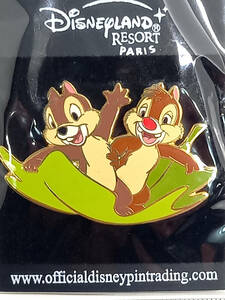 ● 海外レアピン　DisneyLand PARIS　チップ＆デールpin　TIC＆TAC FEUILLES