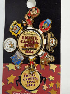 ● 海外レアピン　Disney　MGM pin 　チップ＆デールpin 　LIGHTS CAMERA PINS! 2004