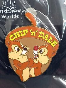 ● 海外レアピン　Disney　WDW pin 　チップ＆デールpin 　どんぐり