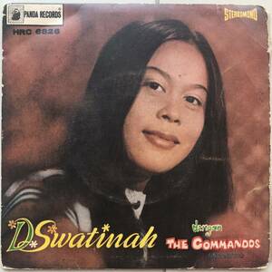 EP マレーシア「 D Swatinah + The Commandos 」Malaysia Tropical Funky Garage Soul Pop 70's 幻稀少盤 人気歌手