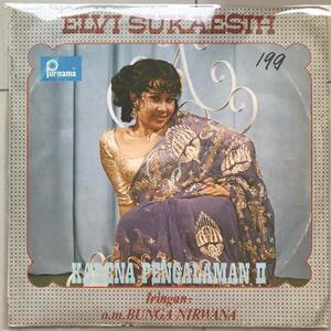 LP インドネシア「 Elvy Sukaesih + O M Bunga Nirwana 」Indonesia Tropical Funky Psych Dangdut 70's 幻稀少盤 人気歌手