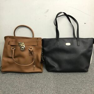 E106-I51-522 MICHAEL KORS マイケルコース トートバッグ ブラック 約35×11×29㎝ ショルダーバッグ ブラウン 約36×15×31㎝ 2点セット