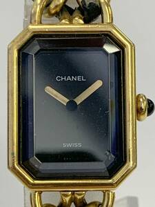 E506-SK7-51◎【電池交換済み】 CHANEL シャネル プルミエール ブラック文字盤 レディース QUARTZ クオーツ 稼働 腕時計 ⑥