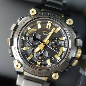 1128T【本物保証】 CASIO MTG-B3000BDE-1AJR G-SHOCK タフソーラー ブラック カーボン/ステンレス メンズ腕時計