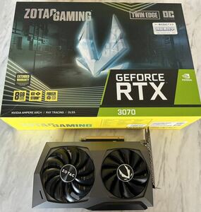 美品RTX3070 8GB TWIN EDGE ZOTAC GeForce NVIDIA GAMING グラフィックボード 