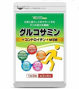 ★送料無料★グルコサミン+コンドロイチン+MSM 約3ヶ月分 シードコムス サプリメント フィッシュコラーゲン Ⅱ型コラーゲン 健康