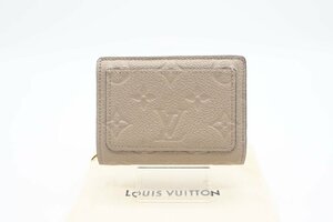 ☆安心の３大保証☆ Aランク ≪LOUIS VUITTON ルイ ヴィトン/二つ折り財布≫ M80152 アンプラント ポルトフォイユ クレア ベージュ 極美品