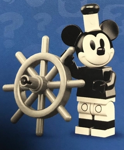 ヴィンテージ ミッキー レゴ ディズニー ミニフィギュア　 71024 ミニフィグ シリーズ2 正規品 蒸気船ウィリー