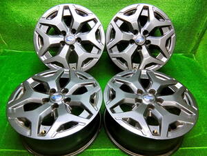 ★ 美品 ★ Subaru SKForester X-BREAK Genuine ★ ENKEI製 17×7J +48 114.3 ★ 4本set★R101