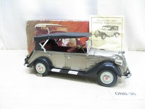 ONB-36【箱入・動作未確認】トヨタTOYOTA■フェートンPhaeton AB型 卓上ガスライター■ミニカー/クラシックカー/シガレットボックス