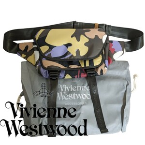 新品 ヴィヴィアンウエストウッド Vivienne Westwood ボディバッグ カモフラージュ メンズ カーキ カジュアル 