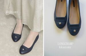 LONGCHAMPロンシャン*BASICフラットシューズ39 