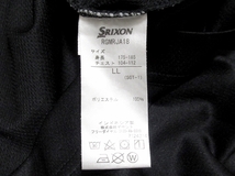 極美品 SRIXON by DESCENTE スリクソン デサント ゴルフ 2021SS プロスタイル 吸汗速乾 ストレッチ 半袖ポロシャツ ブラック LL メンズ_画像7