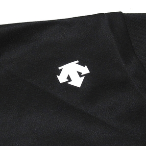 極美品 SRIXON by DESCENTE スリクソン デサント ゴルフ 2021SS プロスタイル 吸汗速乾 ストレッチ 半袖ポロシャツ ブラック LL メンズの画像5