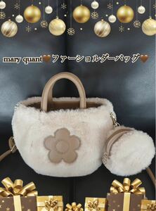 mary quant fur shoulder bag fur pouch attaching 